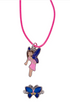 Discovery Zone Mood Ring & Necklace 2pcs Set