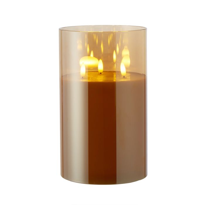 Rogue Amber Triflame Candle 15x15x25cm