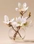 Rogue Mini Magnolia Sphere Vase 16cm White