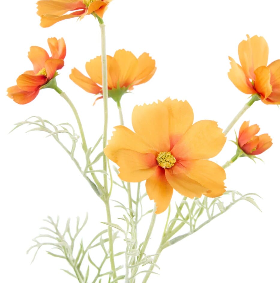 Rogue Cosmos Flower Spray - Orange 62x15x18cm Artificial Plants The Cooks Kitchen 