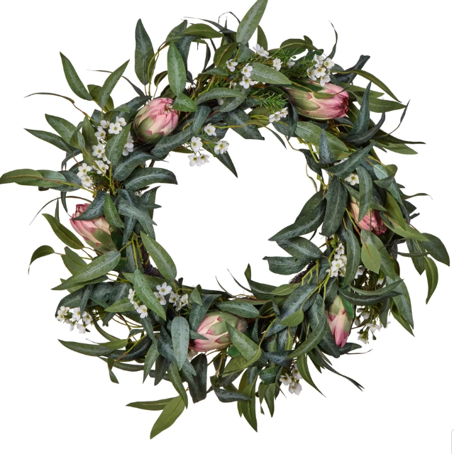 Rogue Pitaya Eucalyptus Wreath Pink