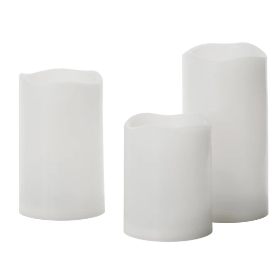 Rogue Elaris Solar Candle 3pcs Set White