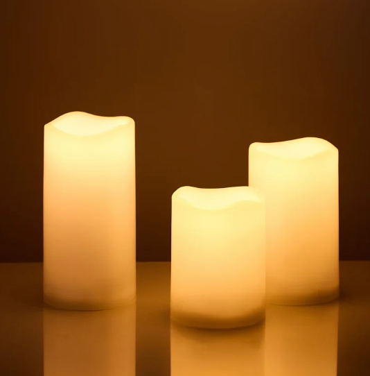Rogue Elaris Solar Candle 3pcs Set White