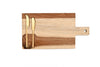Cerve 3 Piece Acacia Paddle Board Cheese Set 38x20cm