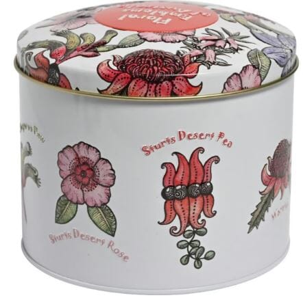 Banksia Red Floral Emblems Of Australia Tin - Milk Chocolate Fruit & Nut Other The Cooks Kitchen 