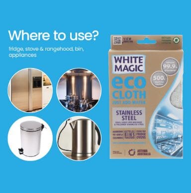 Microfibre Stainless Steel Eco Cloth Cleaning Equipment The Cooks Kitchen 