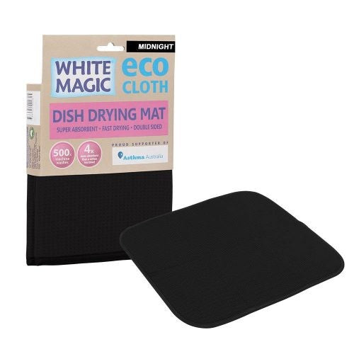 White Magic - Dish Drying Mat - Midnight 
