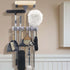 White Magic Broom Holder - Large Kitchen Cupboard Storage The Cooks Kitchen 