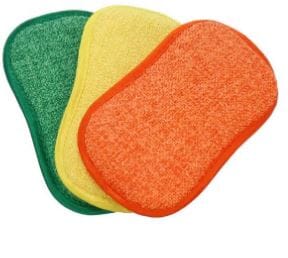 Washing Up Pad 3 Pack - Citrus Cleaning Cloths The Cooks Kitchen 