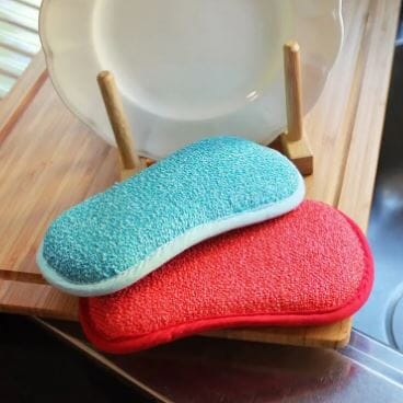 Washing Up Pad 3 Pack - Rainbow Cleaning Cloths The Cooks Kitchen 