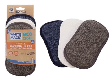 Washing Up Pad 3 Pack - Hampton Cleaning Cloths The Cooks Kitchen 