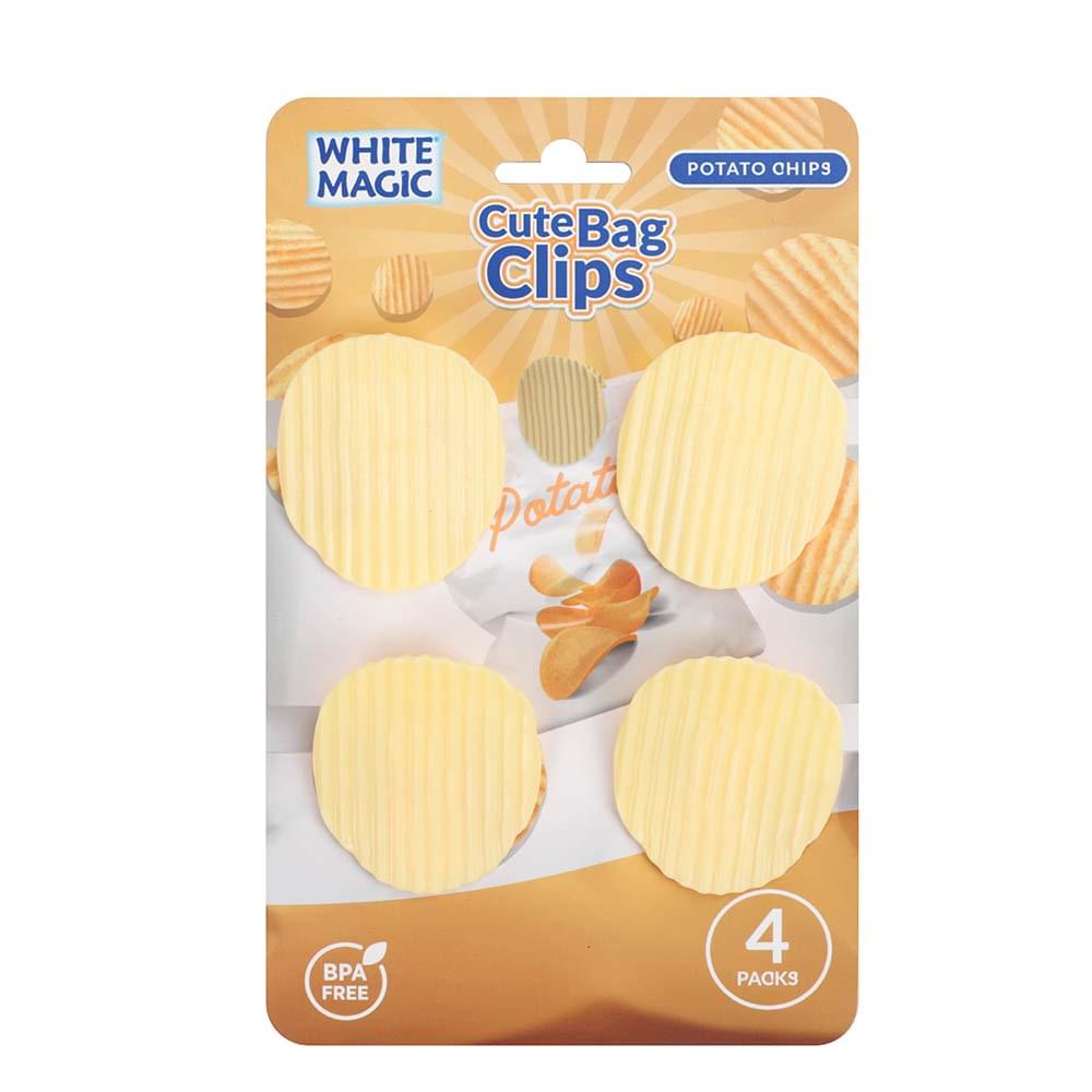 White Magic Cute Bag Clips - Potato Chips