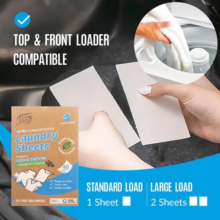 Eco Basics Laundry Sheets - Ocean Breeze Cleaning Equipment The Cooks Kitchen 