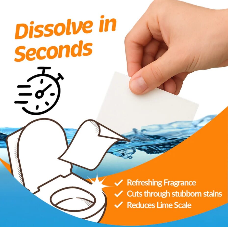 Eco Basics Toilet Cleaner Sheets - Eucalyptus Cleaning Equipment The Cooks Kitchen 