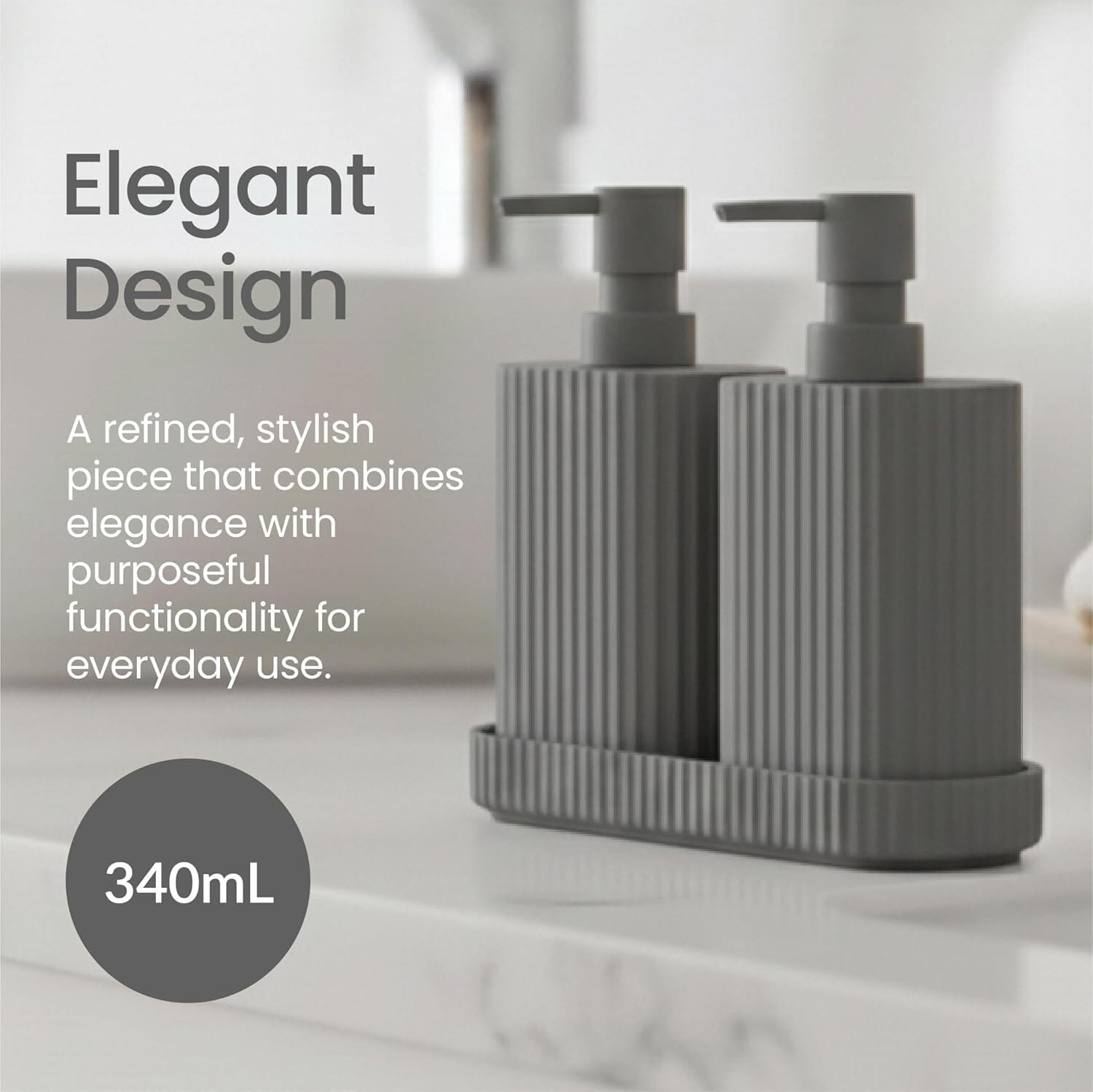 Eco Basics Wash Station Duo Graphite Bathroom Accessories The Cooks Kitchen 