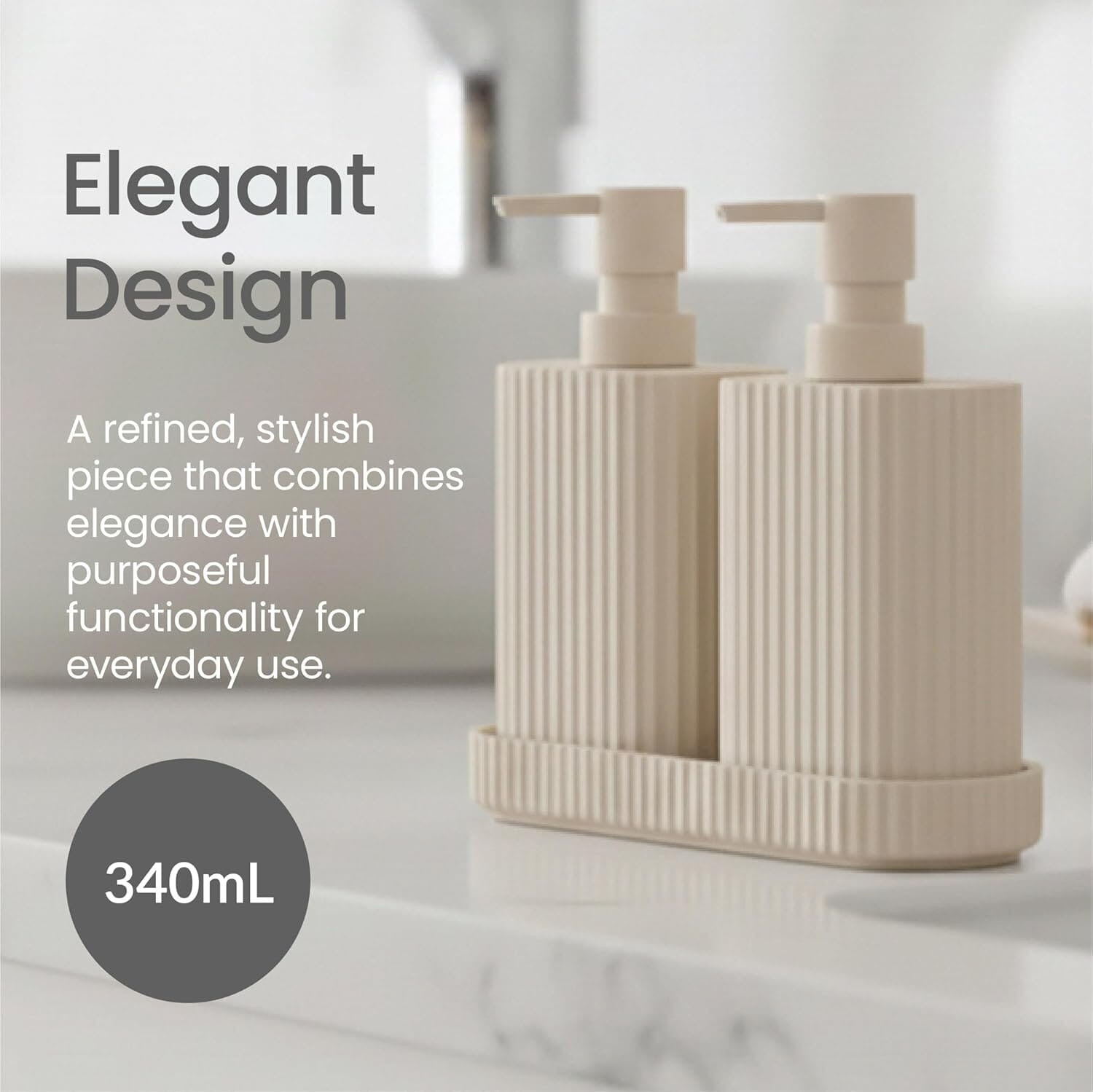 Eco Basics Wash Station Duo Taupe Bathroom Accessories The Cooks Kitchen 