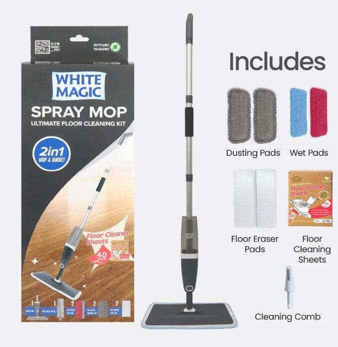 White Magic Spray Mop Cleaning Equipment The Cooks Kitchen 