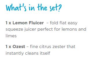 Dreamfarm Set Of Citrus Tools - Lemon Fluicer & Ozest