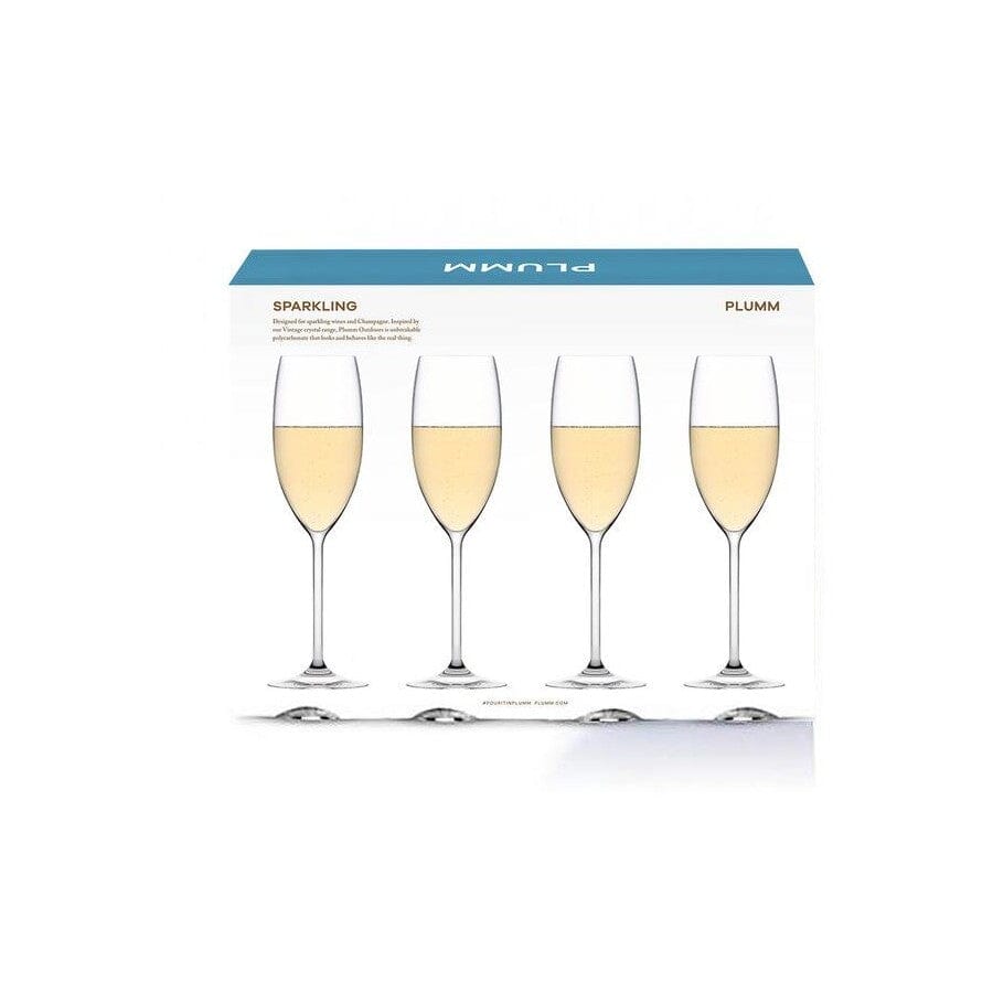 Plumm Outdoors Sparkling Wine Glass - 4 Pack Wine & Champagne The Cooks Kitchen 
