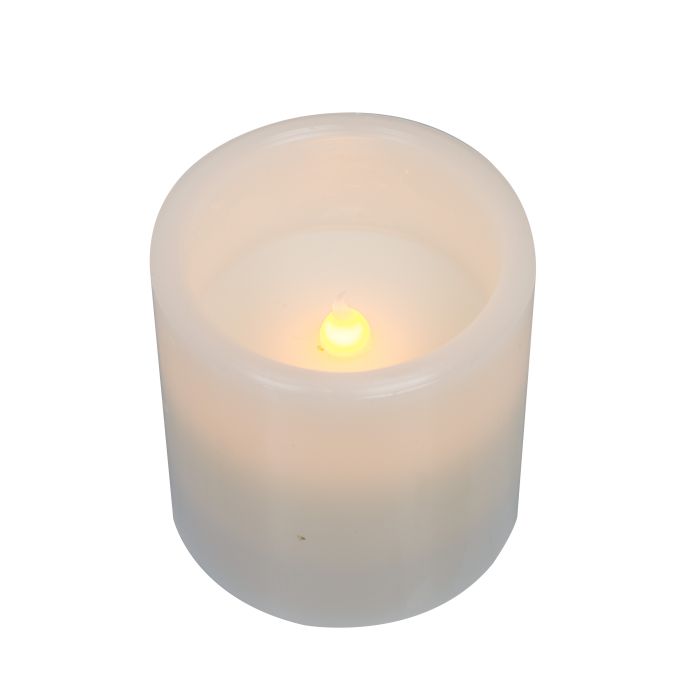 Emporium Set Of 2 Pillar Led Candles 7.5cm