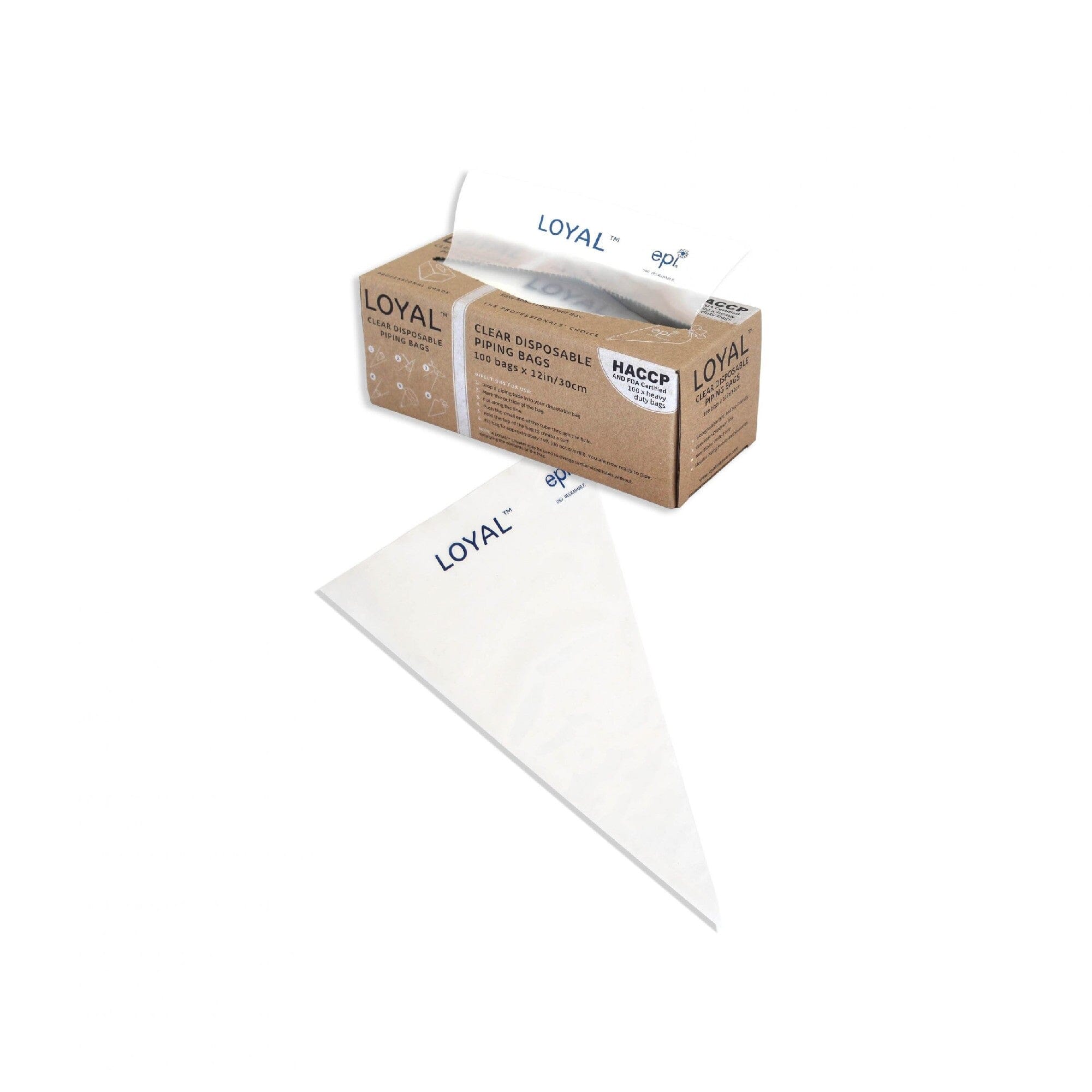 Loyal Clear Disposable Piping Bags 100 X 15in/38cm Piping Bags The Cooks Kitchen 