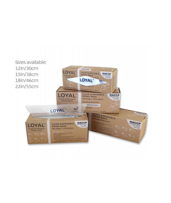 Loyal Clear Disposable Piping Bags 100 X 15in/38cm