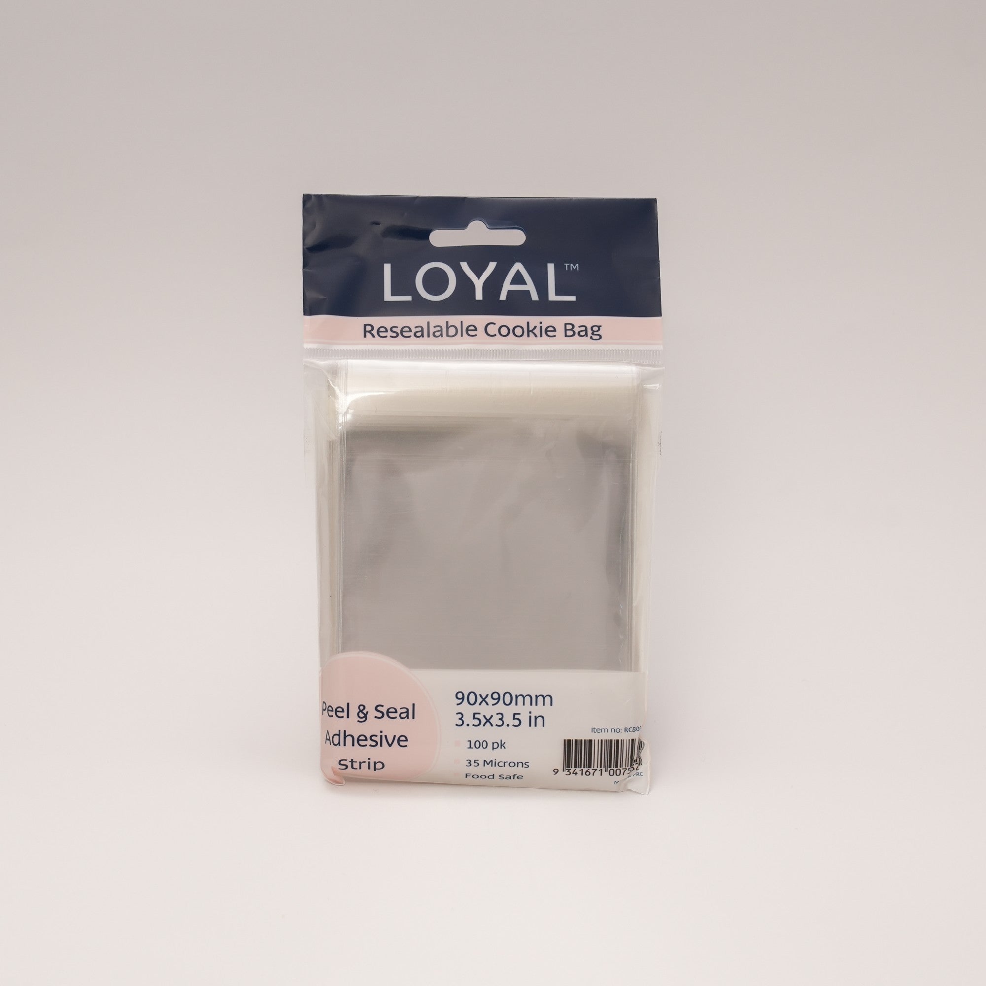 Loyal Resealable Cookie Bag 90x90mm