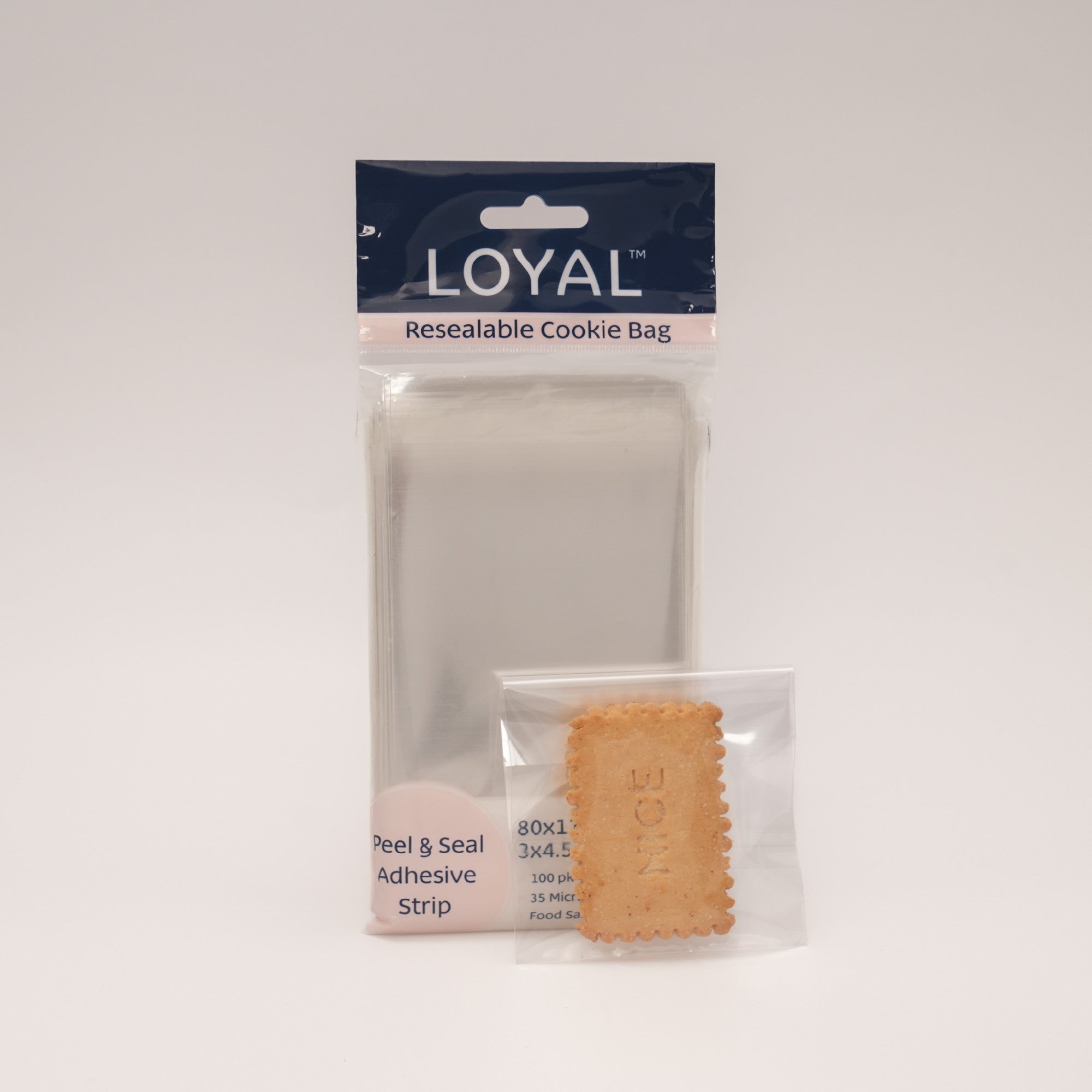 Loyal Resealable Cookie Bag 90x90mm
