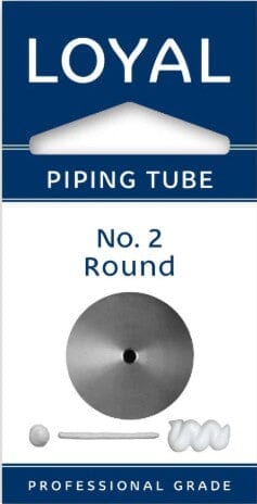 Loyal Piping Tube - No.2 Round Piping Tips The Cooks Kitchen 