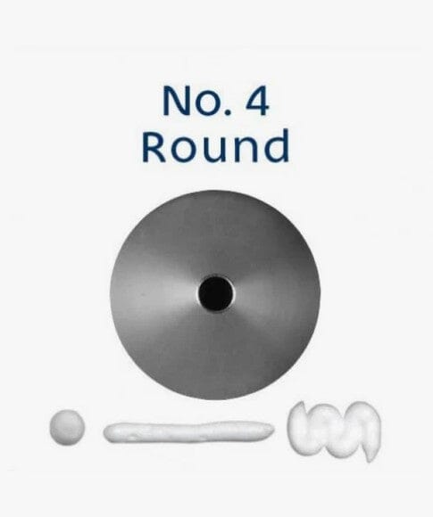 Loyal No.4 Round Piping Tip Piping Tips The Cooks Kitchen 