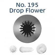 Loyal Piping Tip - No.195 Drop Flower Piping Tips The Cooks Kitchen Mandurah 