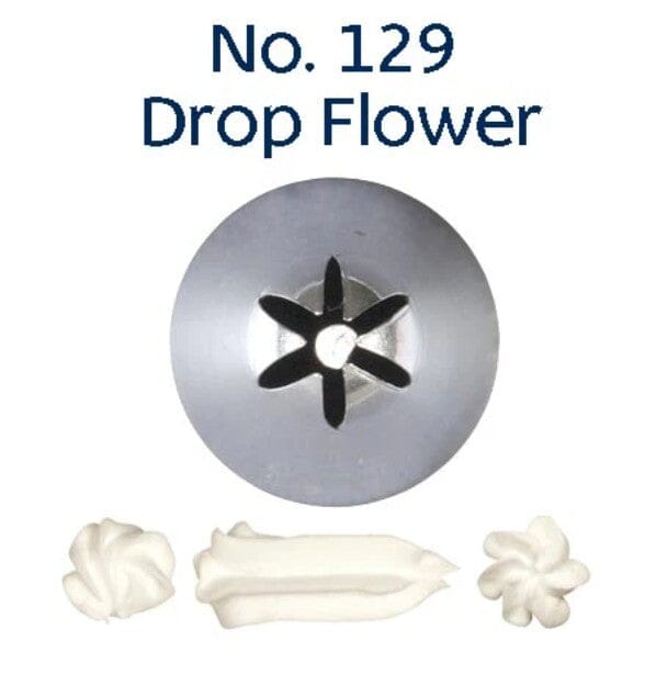 Loyal Piping Tip - No.129 Drop Flower Piping Tips The Cooks Kitchen 