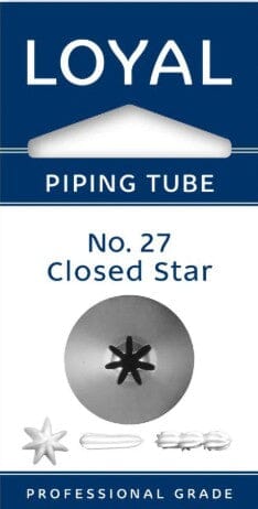 Loyal Piping Tip - No. 27 Closed Star Piping Tips The Cooks Kitchen 