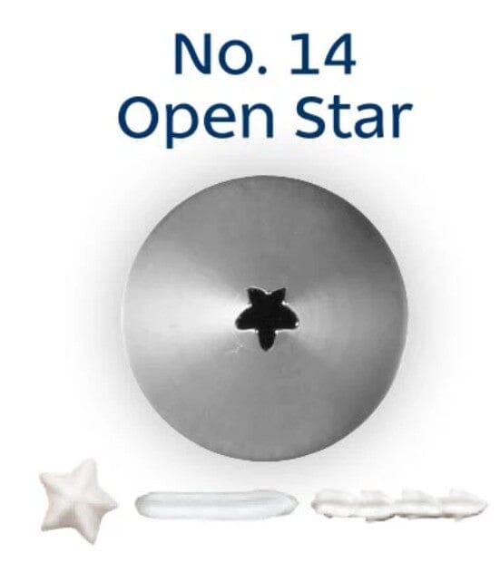 Loyal Piping Tip - No. 14 Open Star Piping Tips The Cooks Kitchen 