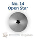 Loyal Piping Tip - No. 14 Open Star Piping Tips The Cooks Kitchen 
