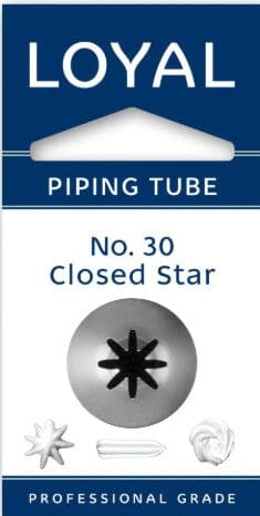 Loyal Piping Tip - No.30 Closed Star Piping Tips The Cooks Kitchen 