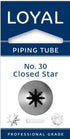 Loyal Piping Tip - No.30 Closed Star Piping Tips The Cooks Kitchen 