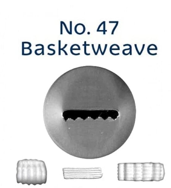 Loyal Piping Tip - No.47 Basket Weave Piping Tips The Cooks Kitchen 