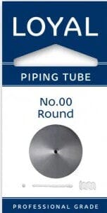 Loyal Piping Tube - N0.00 Round Piping Tips The Cooks Kitchen 
