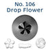 Loyal Piping Tip - No.106 Drop Flower Piping Tips The Cooks Kitchen 