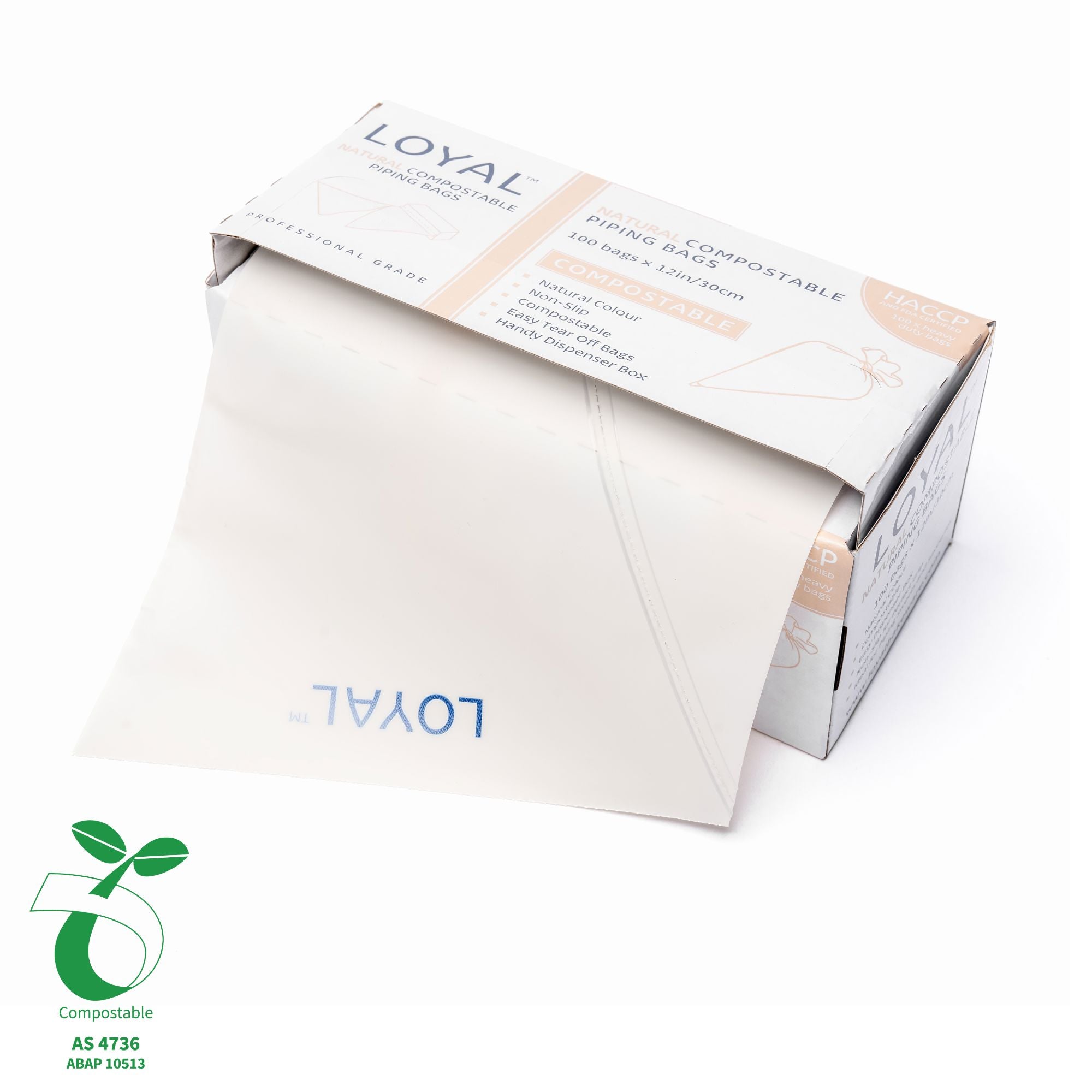 Loyal Compostable Piping Bags Natural 12" (100pc) Piping Bags The Cooks Kitchen 