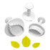 Mondo Bakeware - Rose Leaf Plunger Cutter Set 3pc Fondant Cutters The Cooks Kitchen Mandurah 