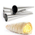 Mondo Cream Horn Moulds 4pc Stainless Steel