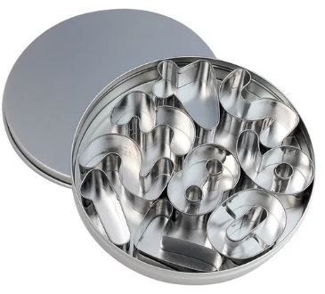 Mondo Bakeware S/s Numbers Cutter Set 9pce