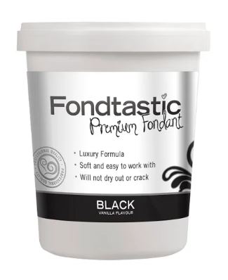 Fondtastic Vanilla Premium Fondant 2lb/908g - Black