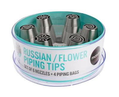 Mondo Russian/flower Piping Tip 10pce Set
