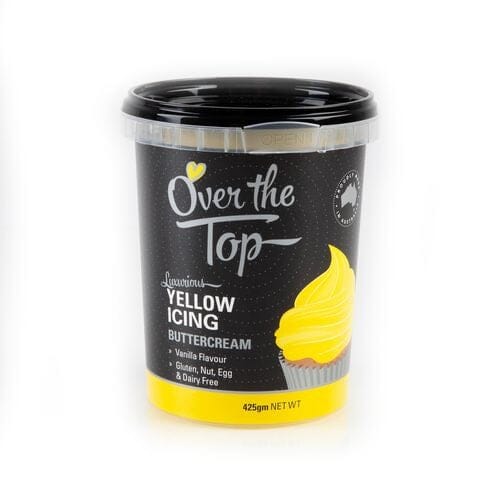 Over The Top Buttercream - Yellow - 425g Icing The Cooks Kitchen 
