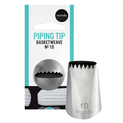 Mondo #1d S/s Basketweave Piping Tip