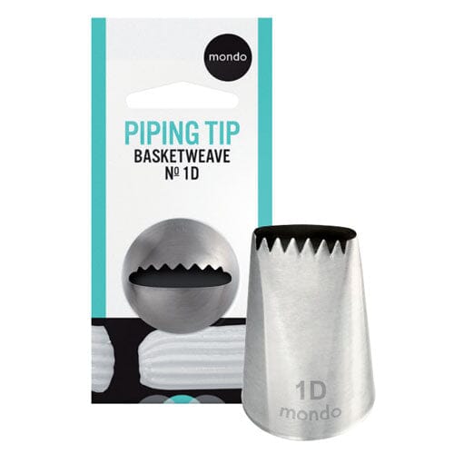 Mondo #1d S/s Basketweave Piping Tip Piping Tips The Cooks Kitchen 
