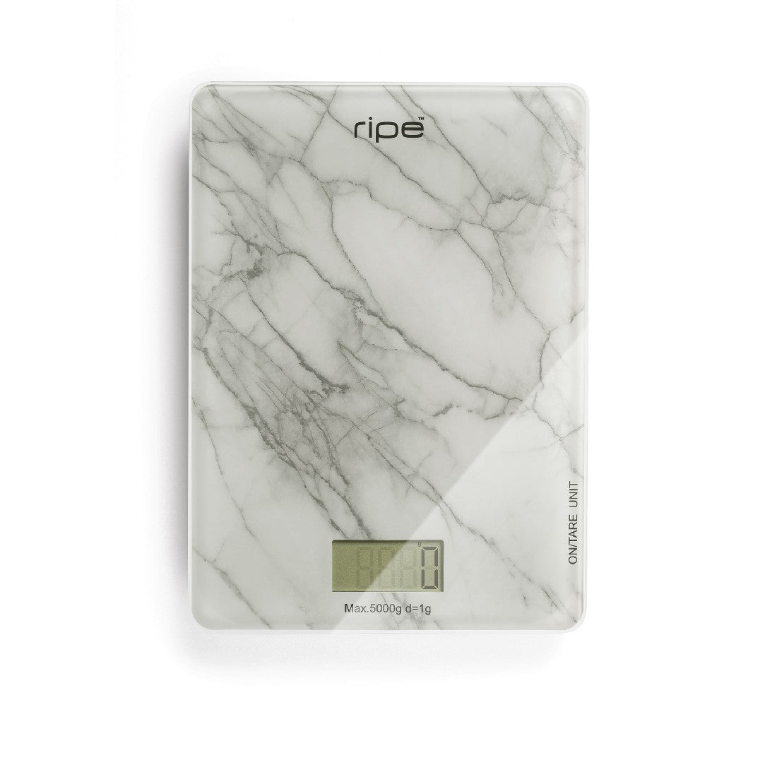 Ripe Kitchen Scale Reflection - White Marble 5kg